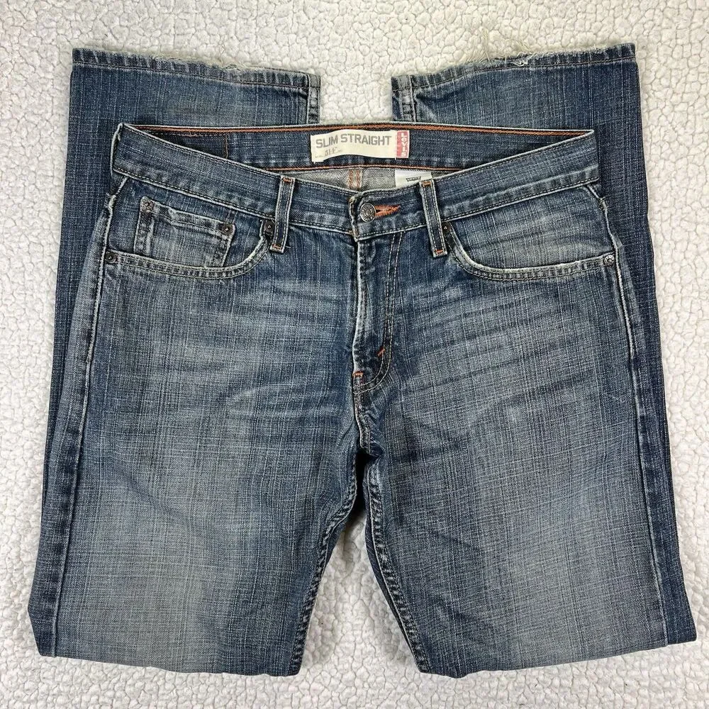 Levi’s 514 Jeans Men’s Size‎ 32x32 Blue Slim Straight Y2K Grunge Streetwear